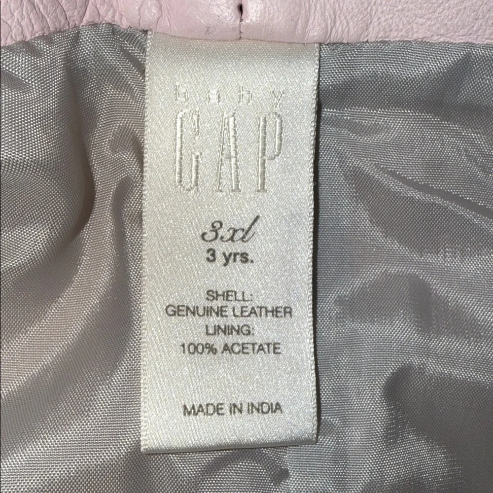 Baby Gap Pale Pink Leather Jumper Dress SZ 3T
